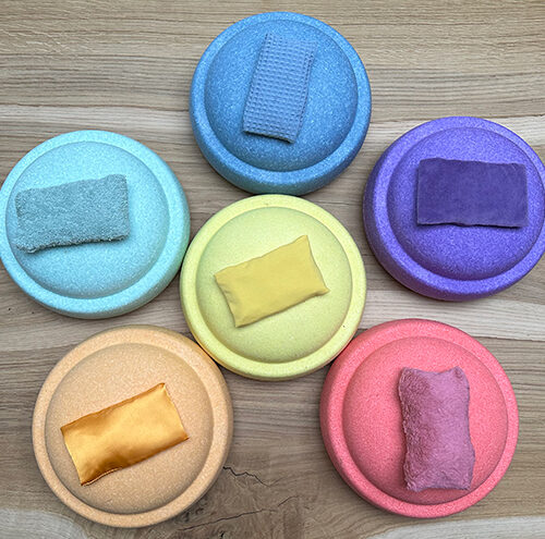 sensorische zakjes pastel paars