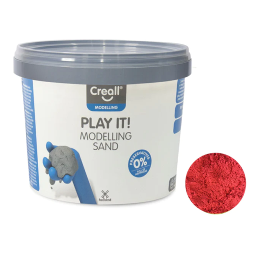 creall kinetisch zand rood