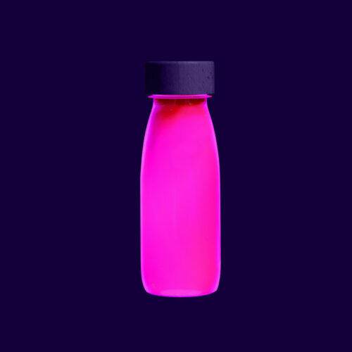 Sensorische fles - Float bottle - Fluo Roze