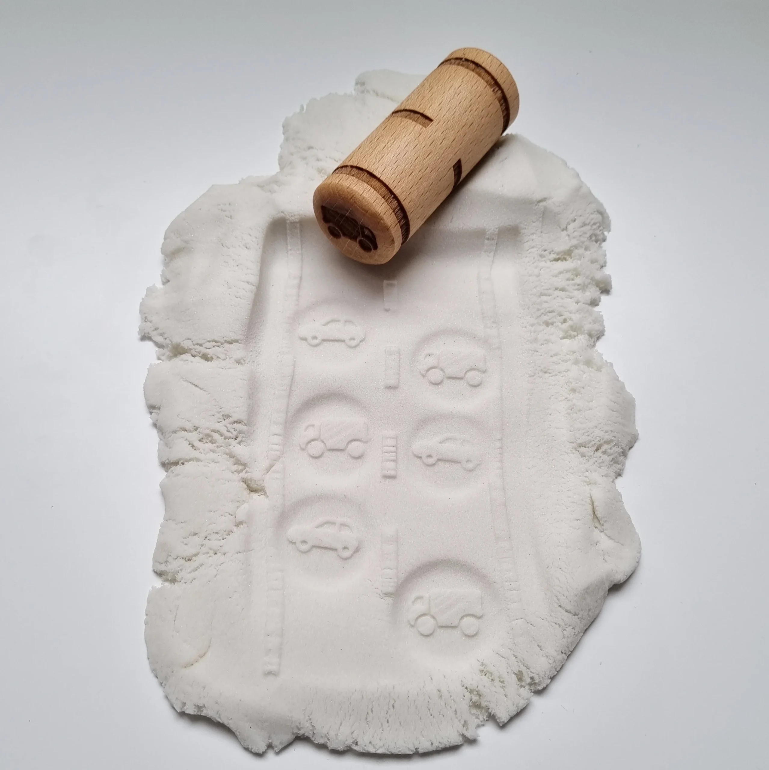 Houten roller - autoweg