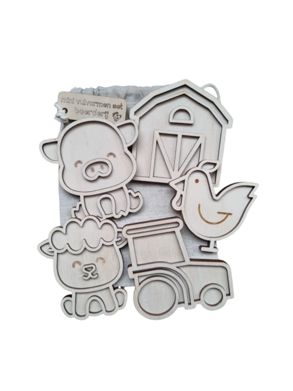 houten vulvormen boerderij