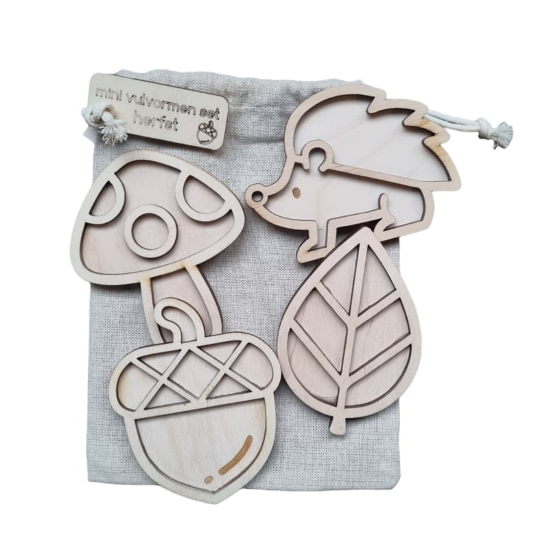 houten vulvormen herfst