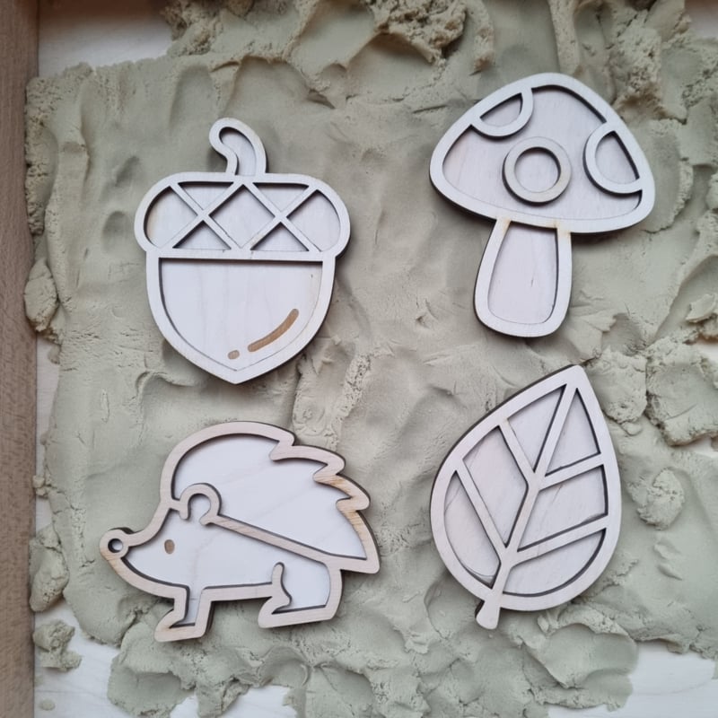 houten vulvormen herfst