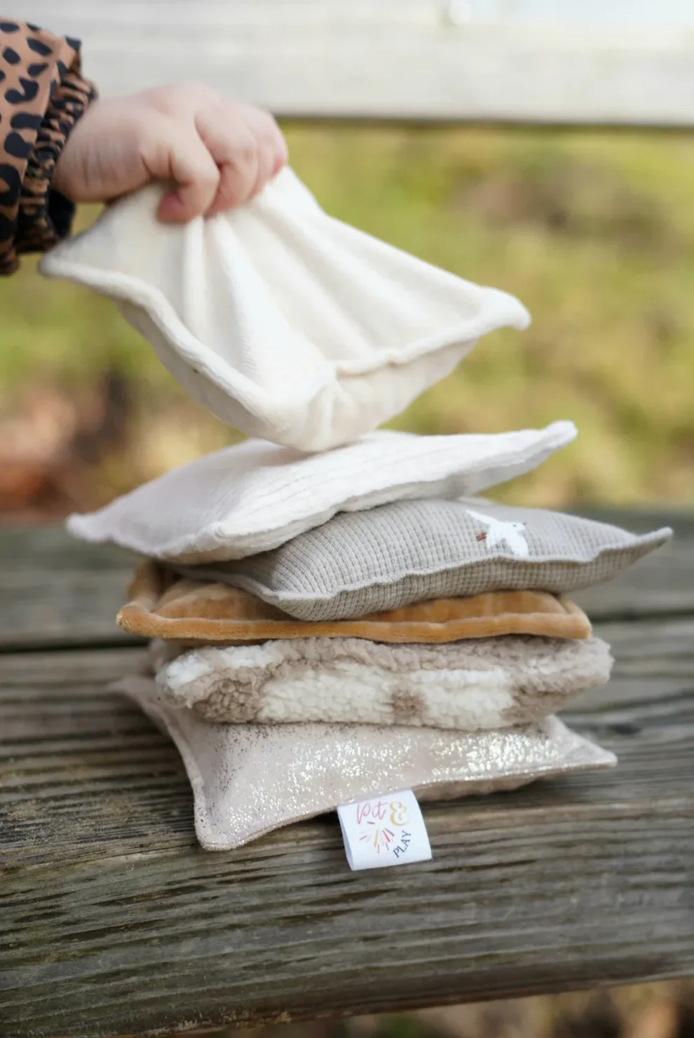 pit and play sensorische pittenzakjes natural spark