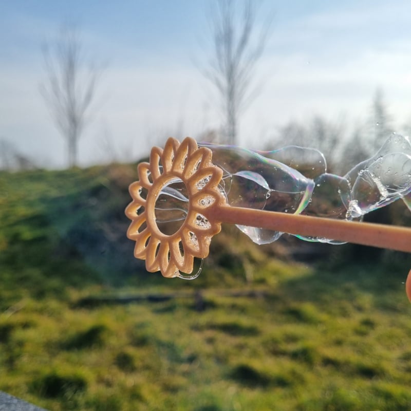 bellenblaas stokje bloem