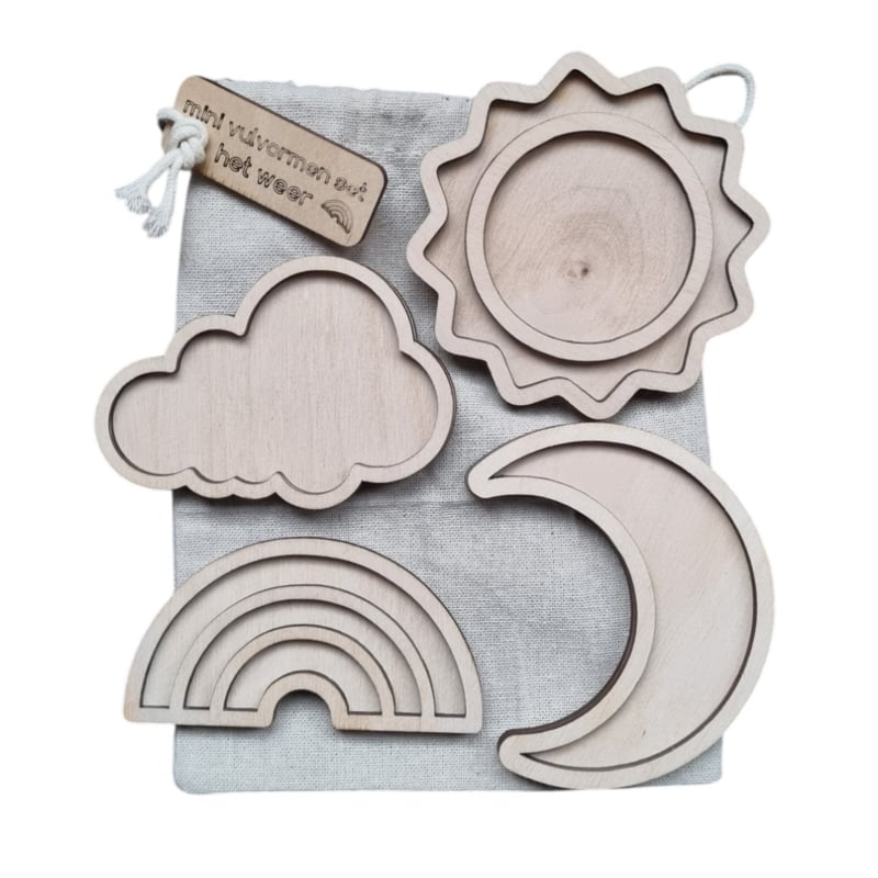 houten vulvormen het weer