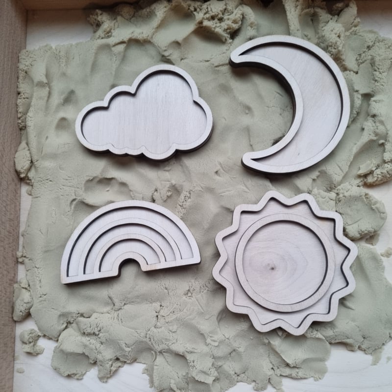 Houten vulvormen - het weer - Afbeelding 2