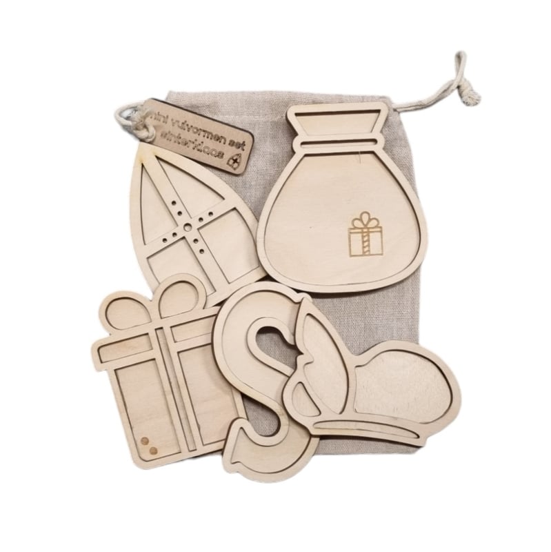 houten vulvormen sinterklaas