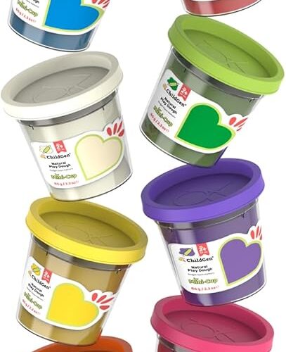 Alternative view of ChildGen – Natuurlijke Speelklei Mini Potjes (8 stuks)