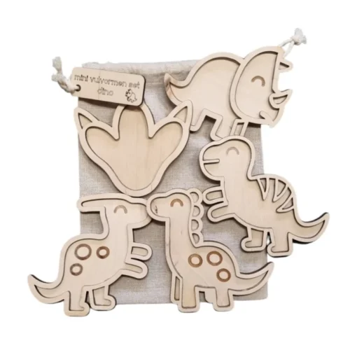 Houten vulvormen - dino