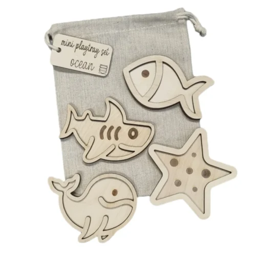 Houten vulvormen - oceaan