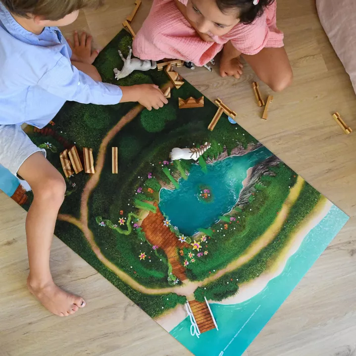 Speelkleed Fairy Lagoon van Carpeto 90 x 60 cm - Afbeelding 3