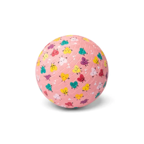 Little L - Rubberen Bal - Hartjes 13 cm