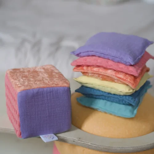 Pit Play Regenboog Dobbelsteen Pastel 4