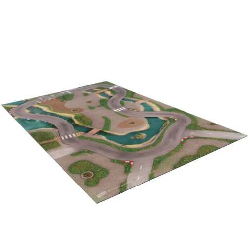 Speelkleed racebaan van Carpeto 120 x 80 cm