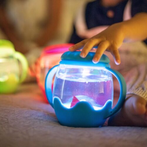 Glo Pals Sensorische speelbeker mini - Blauw