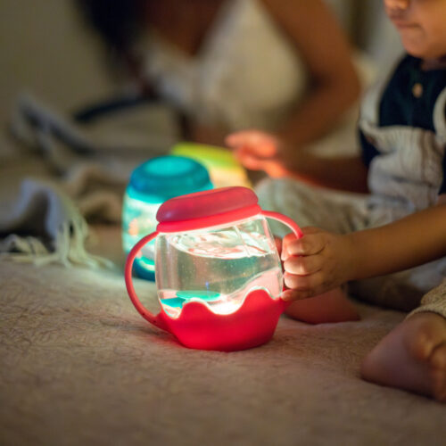 Glo Pals Sensorische speelbeker mini - Roze