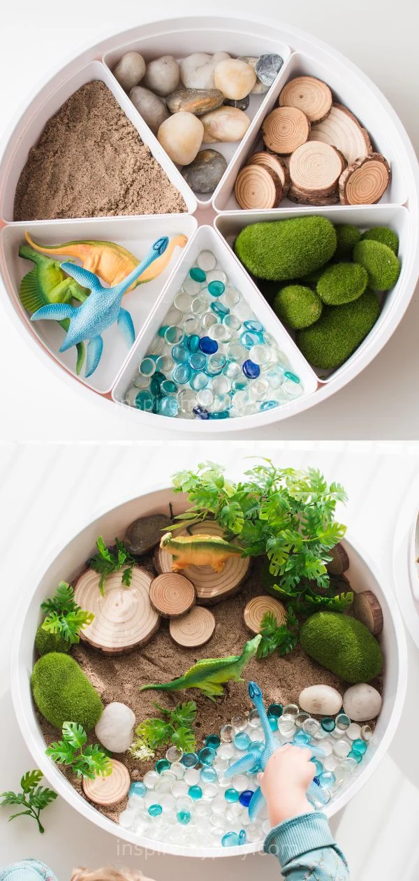Inspire My Play Play Tray met deksel en 6 uitneembare bakjes - Afbeelding 7