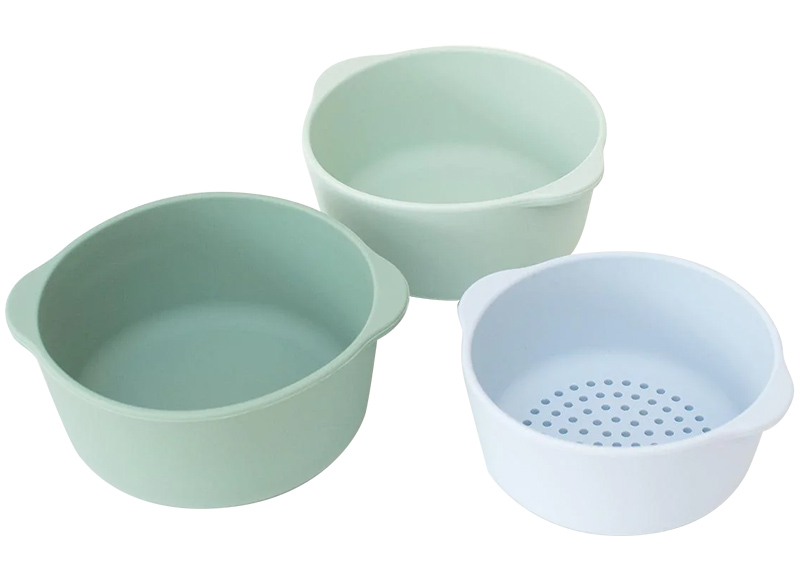 Inspire My Play - bakjes + Zeef (3-delig) - Blauw/Groen