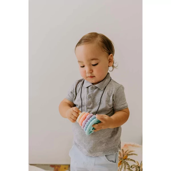 Jellystone Designs - Stapelaar bijtspeelgoed - pastel - Afbeelding 4