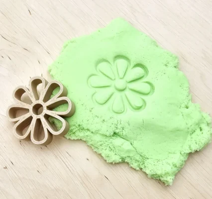 Groen kinetisch zand van SensoryFun