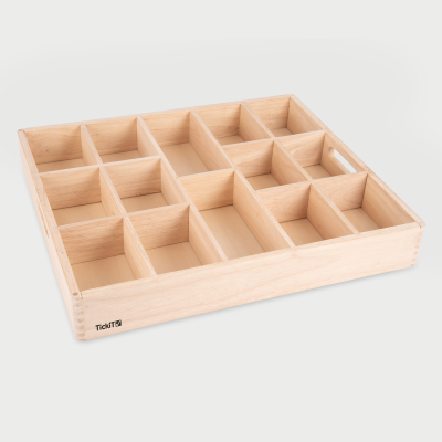 TickiT Houten sorteerbak - 14 vakken