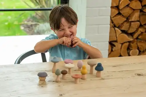 Alternative view of Tickit Silisoft Paddenstoelen Set (Aarde Kleuren)