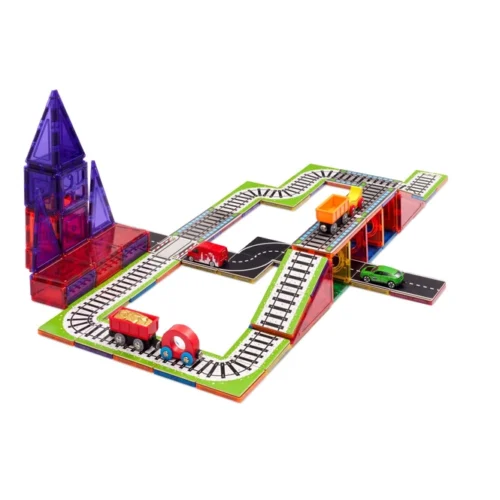 Magnetische tegeltoppers - treindelen 36 stuks