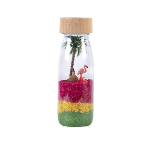 Sensorische fles – Sound bottle – Flamingo