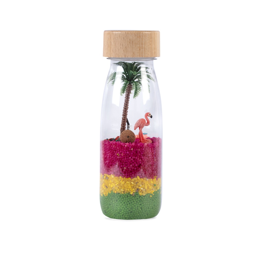 Sensorische fles – Sound bottle – Flamingo
