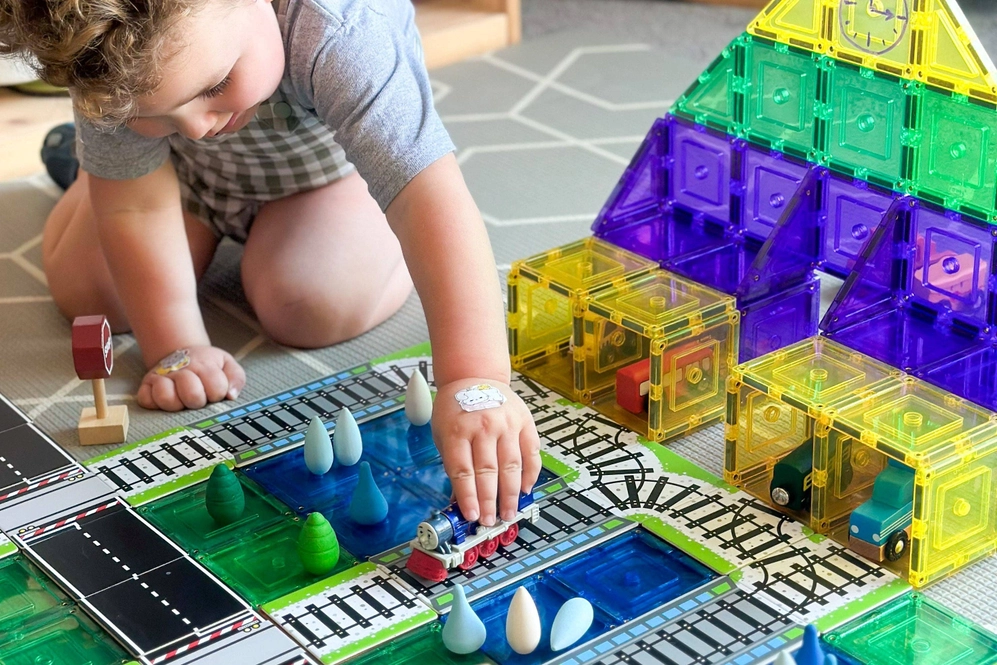 Magnetische tegeltoppers - treindelen 36 stuks - Afbeelding 4