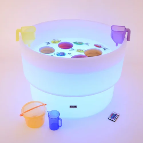 TickiT sensorische licht en watertafel gevuld
