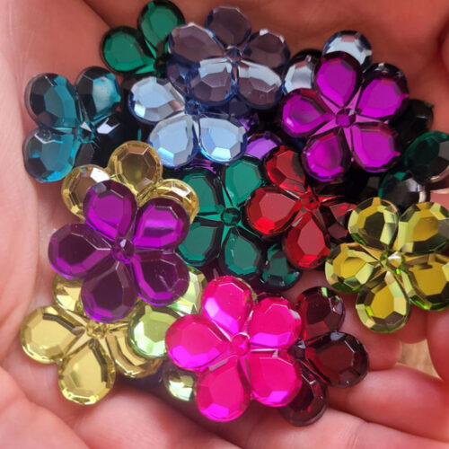 Bauspiel Glitterstenen Bloemen 120 stuks 3