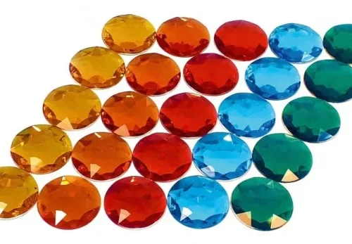 Bauspiel Glitterstenen XL - 25 stuks