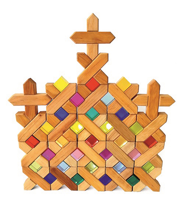 Bauspiel X-Blokken - 16 Stuks - Afbeelding 3