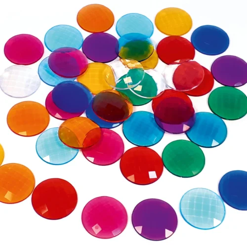 Bauspiel Transparante Glitterstenen - 60 stuks