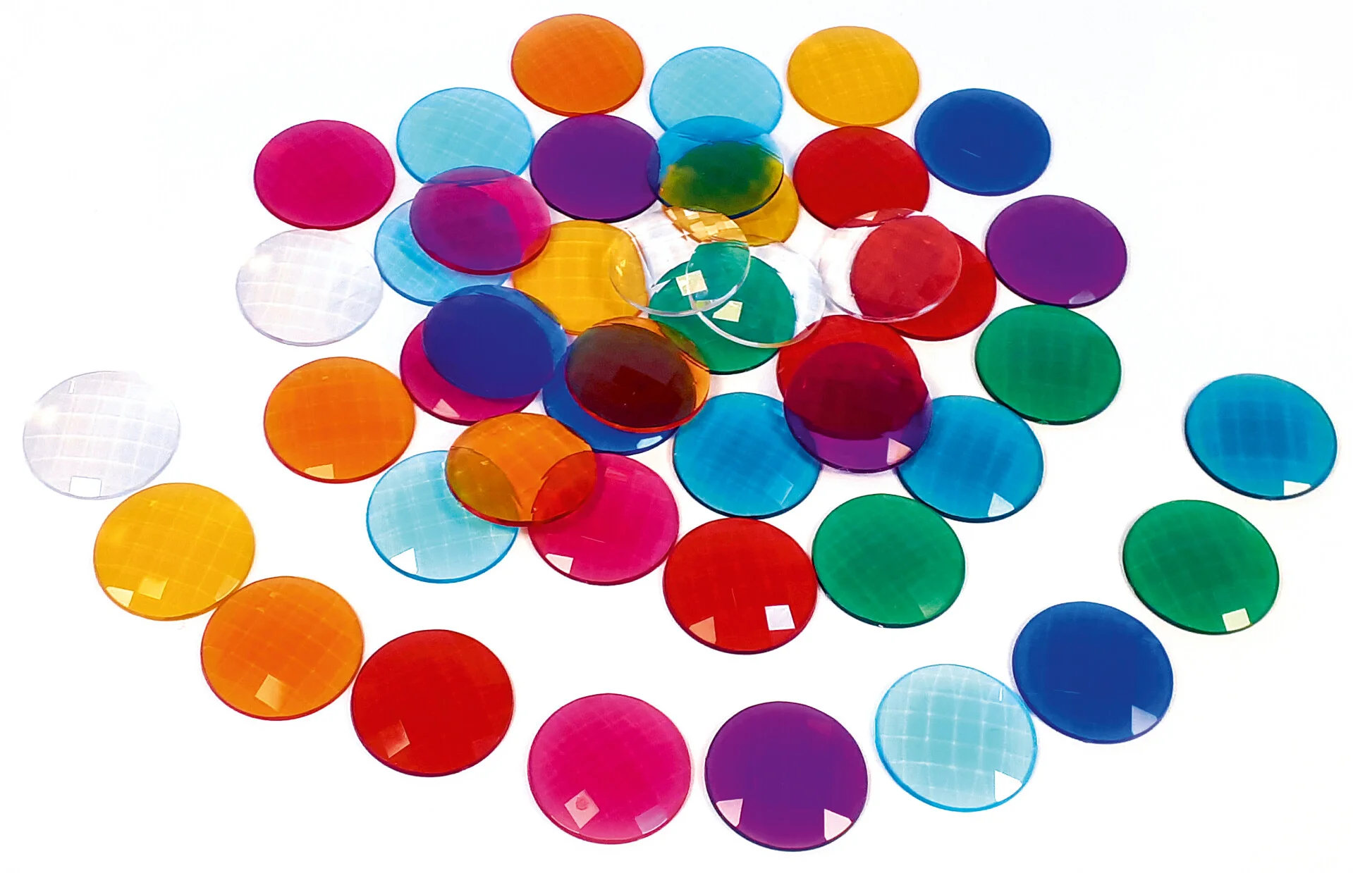 Bauspiel Transparante Glitterstenen - 60 stuks