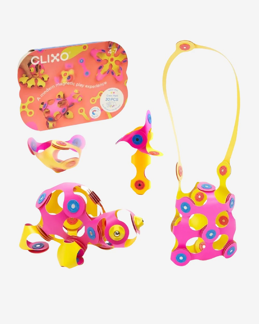 Clixo Crew Pack geel/roze (30 stuks)
