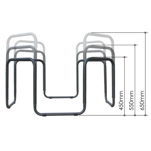Alternative view of Cosy Direct Tuff Tray Zwart met Metalen Onderstel – Groot