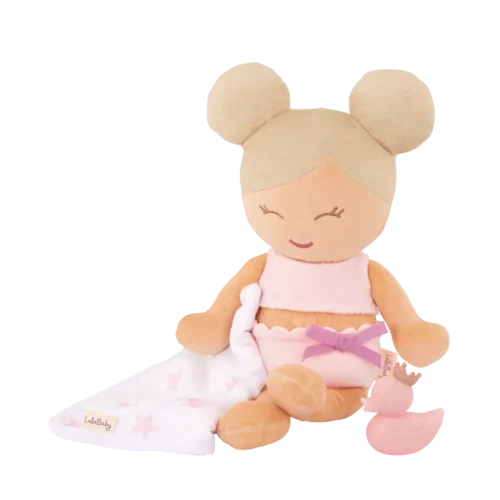 LullaBaby Zachte Badpop – Meisje met blond haar Groot2