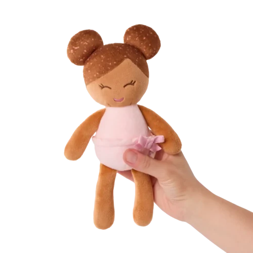 LullaBaby Zachte Badpop – Meisje met bruin haar | Klein