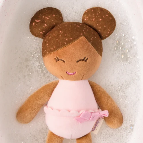 Alternative view of LullaBaby Zachte Badpop – Meisje met bruin haar | Klein