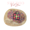 Studio Pretletter Vulvorm cadeau rood met geel